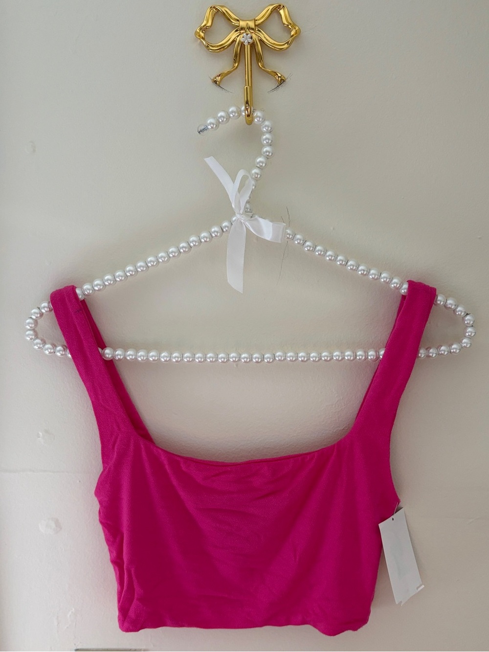 💗 NAKED WARDROBE Signature Stretch Garment | Hot Pink | S | NWT 🏷️